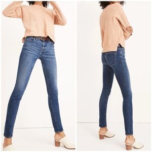 Madewell 8” Skinny Jeans Medium Ames Wash Stretch Classic Casual Sz 28